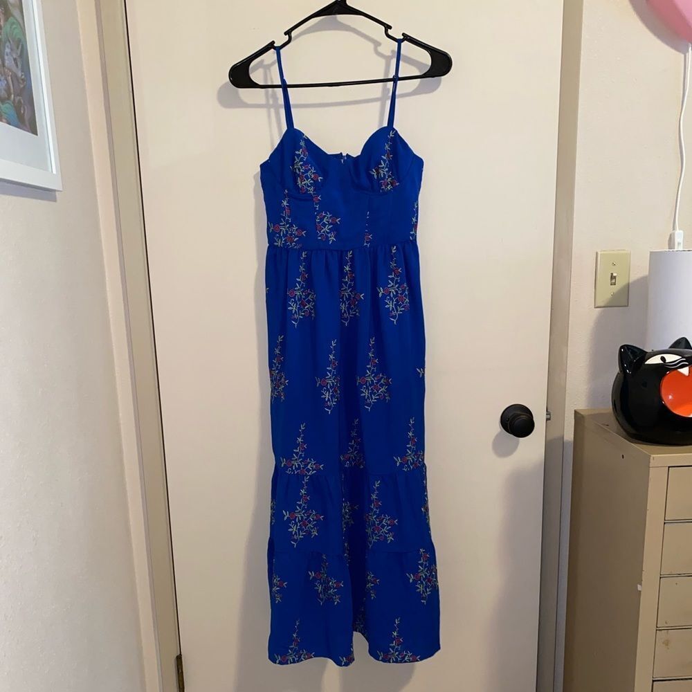 NWT Blue Flower Betsey Johnson Dress